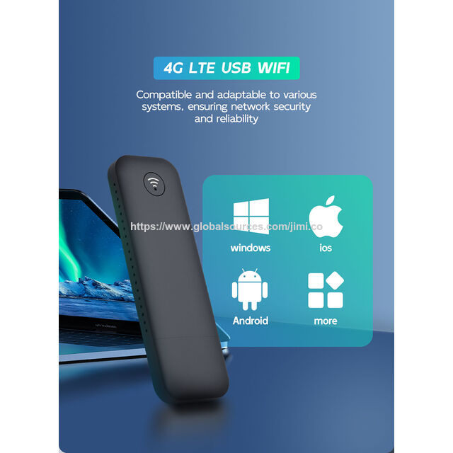 Novo Modem WiFi USB 4G Mini Roteador 3G 4G LTE com Firewall VPN WiFi 2.4G Suportado para Aplicações Empresariais