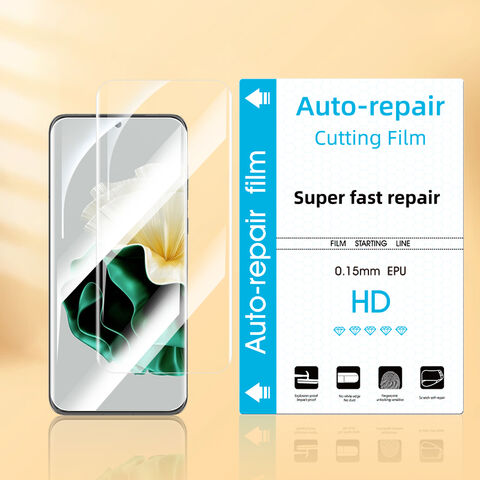 Película de Hidrogel Transparente Auto-Reparadora para Celular Curvo HD Protetores de Tela Cortadores para Samsung S22 Ultra S23 Ultra