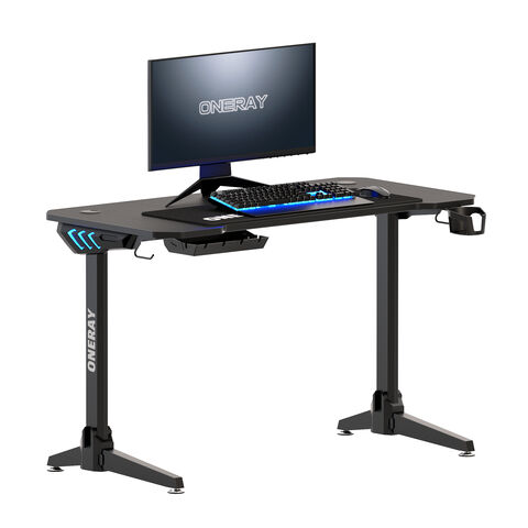 مكتب ألعاب RGB بإضاءة LED جديدة ورائعة من المصنع للكمبيوتر المكتبي للبيع for sale at factory direct price