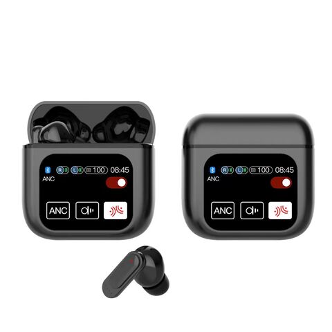 2024 New Low Price Lcd Touch Screen Earbuds 5.3 Bluetooth Display Panel ...