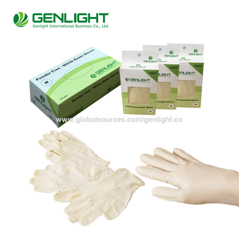 Hochwertige, beidhändig tragbare medizinische Einweg-Latex-Untersuchungshandschuhe for sale at factory direct price