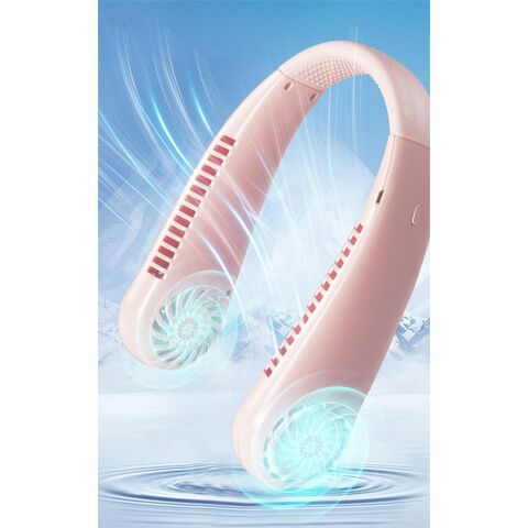 Pendingin udara mini portabel leher gantung untuk kantor, pelajar, olahraga luar ruangan. Pengisian daya USB, desain trendi, kipas leher tanpa bilah model turbin. for sale at factory direct price