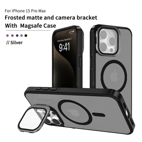 Nova capa de celular de metal com suporte, à prova de choque, para iPhone 16 e iPhone 16 PRO MAX for sale at factory direct price