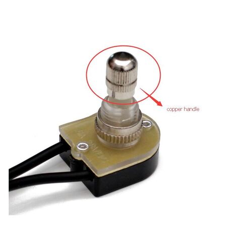 Interruptor rotatorio de encendido/apagado 120V 250V para lámpara de mesa - Interruptor de perilla rotativa for sale at factory direct price