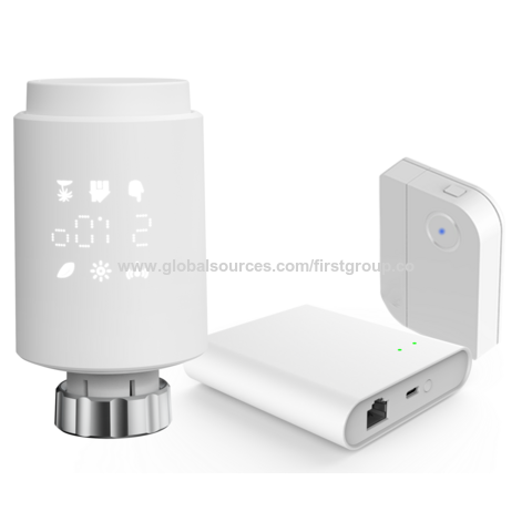 Válvula de Radiador Inteligente Tuya Zigbee3.0 TRV con Soporte de Gateway, Termostato Programable para Radiador Eléctrico