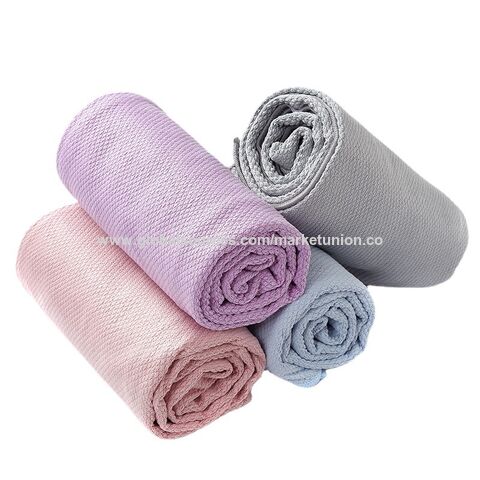 Non-Slip Hot Yoga Towel with Super-Absorbent Soft Suede Microfiber in Many Colors, for Bikram Pilates and Yoga Mats for sale at factory direct price