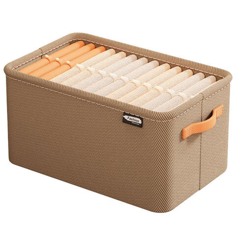 Nouveau Design 2024 : Panier à linge pliable en tissu non tissé avec anneau en acier et cadre en acier - Organisateurs de rangement en gros for sale at factory direct price