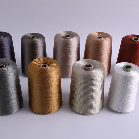 خيوط تطريز ملونة مصبوغة 100% فسكوز رايون 120/2 للنسيج والحياكة for sale at factory direct price