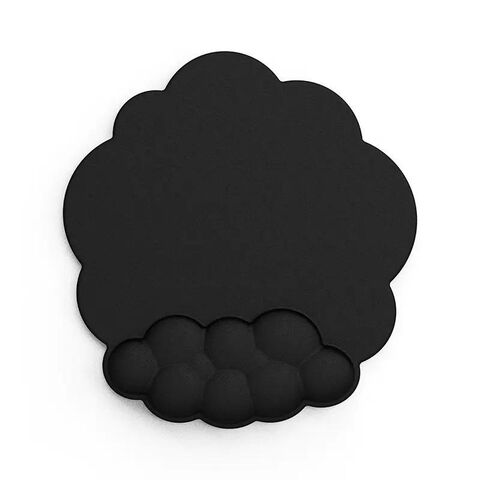 Mouse Pad Ergonômico e Apoio de Pulso de Nuvem para Teclado em PU com Espuma de Memória de Alta Densidade e Base Antiderrapante para Alívio da Dor ao Digitar