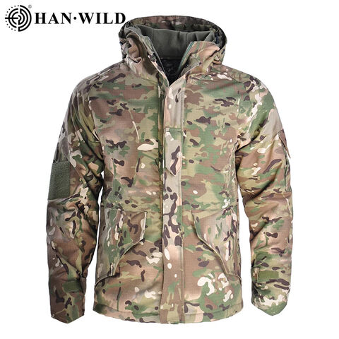Chaqueta Militar Bomber Multibolsillos Ropa de Caza con Capucha Cálida Chaqueta de Combate Táctica Hombre Forro Polar Cortavientos Abrigos Masculinos for sale at factory direct price