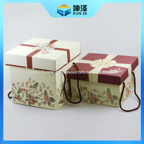 Geschenkboxen für Süßwaren, Schokoladenbox, kundenspezifische Geschenkbox mit Deckel und Boden, Geschenkbox mit Schleife für Pralinen