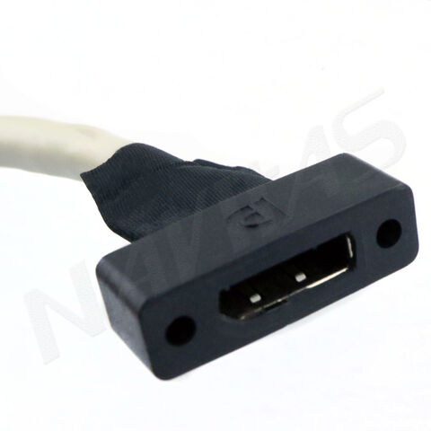 Display Panel Connector Display Port Panel Mount Socket Connector Oem Cable Assembly - Taiwan ...