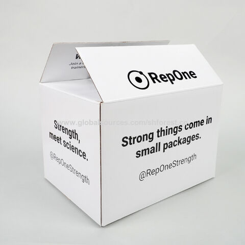 Rsc Structure White Corrugated Carton Box Oem Design Printing Paper ...