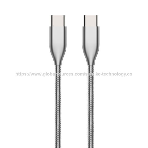Pabrikan, Kabel USB C ke Tipe C, Kabel Headset, Plug Aloi Seng, Bodi Tabung Logam, Desain Ramah Casing, untuk Pengisian Daya Ponsel. for sale at factory direct price