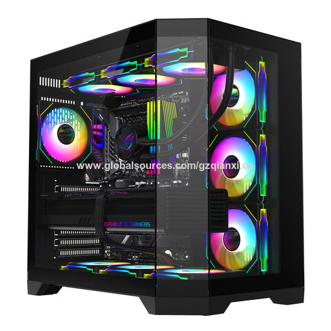 Computer Parts Computer Case New Design Gaming Computer Case Customize Factory Price 3 Sides ...