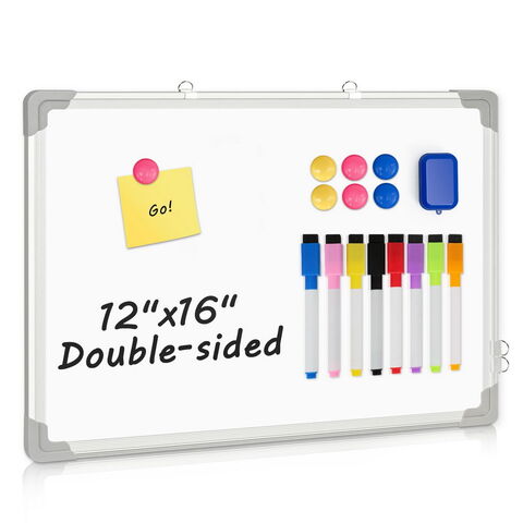 Dry Erase Whiteboard Small Magnetic Hanging Double-sided Whiteboard ...