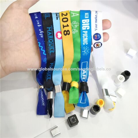 Festival Ribbon Wristband With Eco-friendly Printed Wristband For Event ...