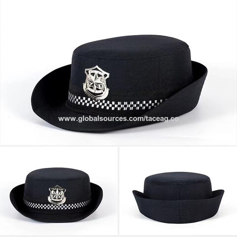 Gorra de seguridad para mujer, sombrero de ala ancha para verano, gorra de uniforme de guardia de seguridad