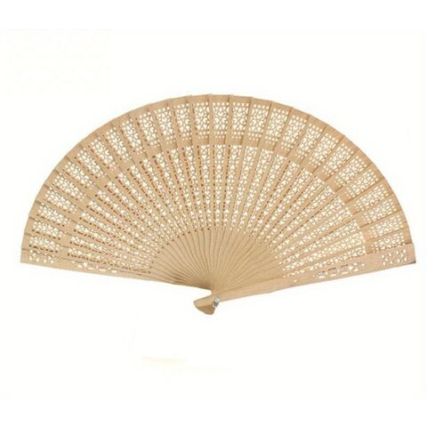Abanico de Mano Plegable de Madera de Gran Calidad Promocional, Recompra Múltiple, Elegante, Regalo Perfecto