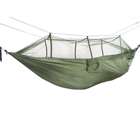 Hamaca para exteriores con mosquitera, carpa aérea de camping de nailon con luz