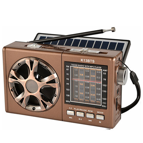 K13bts Solar Radio,usb/tf/bluetooth Function,with Solar Panel - Expore ...