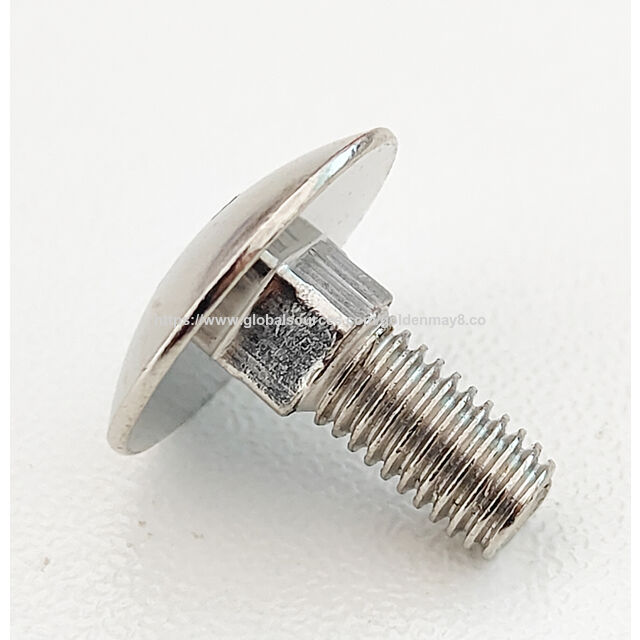 Tornillo Carrocero DIN603 con Cuello Cuadrado / Pernos y elementos de fijación con cabeza redonda extra grande tipo paraguas y cuello cuadrado. Se aceptan pedidos OEM y pequeños.