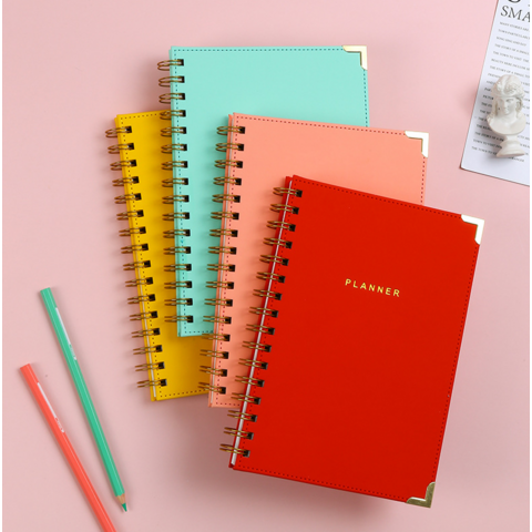 Dotted Grid Spiral Journal Notebook For Women & Men Hardcover Notebook ...