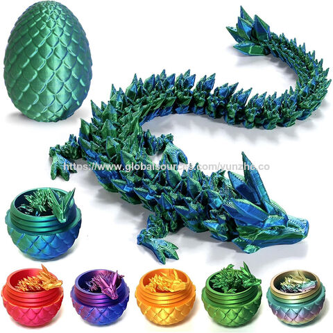 Bestseller Dekoratives 3D-gedrucktes Drachenei Kristall Drachenei Halloween und Weihnachten Drachenei Kristall Drago Modell