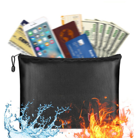 5x8 Fireproof Bag - 2PC Small Fireproof Safe Pouch For Documents & Valuables