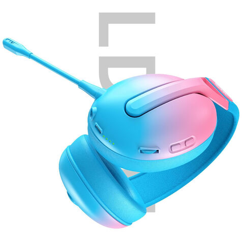 Headset Color Color Technique Tri-mode Wired+2.4g+bt Colorful Gaming Headset With ...