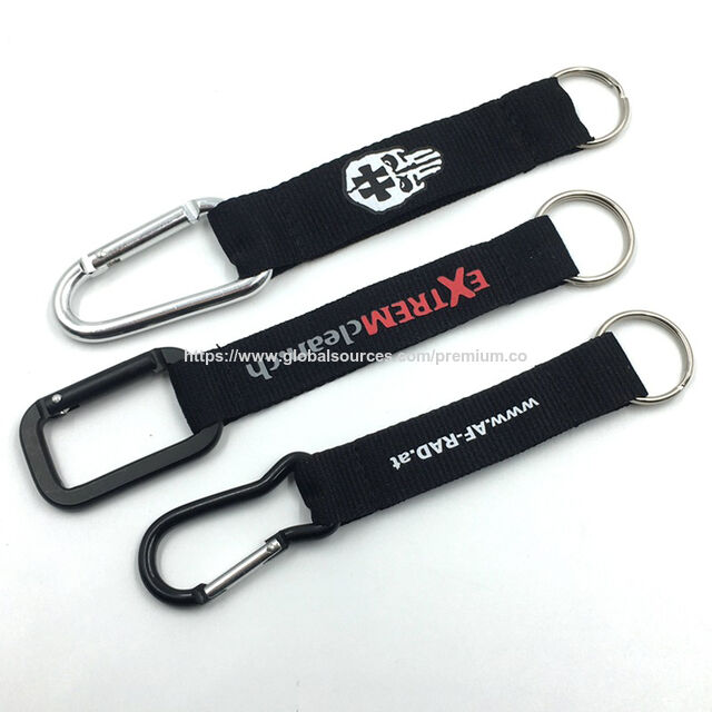 Karabiner logo kustom, tali pendek for sale at factory direct price