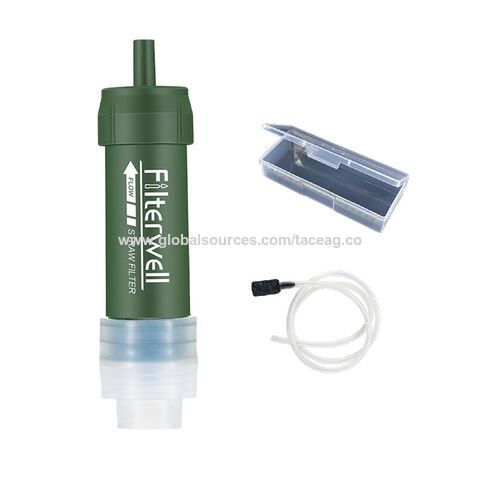 Filtre à Eau de Survie Portable Personnel pour Randonnée, Trekking et Activités de Plein Air - Purificateur d'Eau Type Paille for sale at factory direct price
