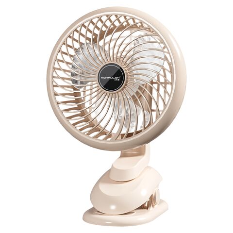 Konfulon 2024 Neu eingetroffener Desktop-Clip-Ventilator, maximale Windgeschwindigkeit in 5 Stufen einstellbar