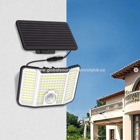 IP65 Wasserdichte Solarleuchten mit Bewegungsmelder für den Außenbereich, Solar-Außenleuchten mit 180 LEDs, Dämmerung bis Morgengrauen Außenbeleuchtung für Garten