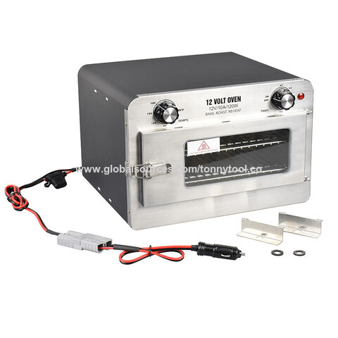 Stainless Steel 12v Battery Powered Portable Travel Oven, 12 Volt