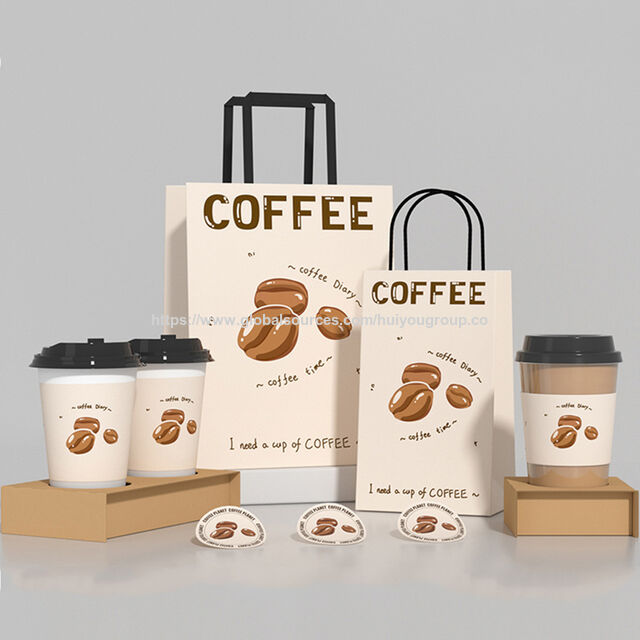Vaso de papel con impresión personalizada, 10oz 12oz 16oz, con tapa, desechable, de pared simple o doble, recubierto de PLA, para café y bebidas calientes.