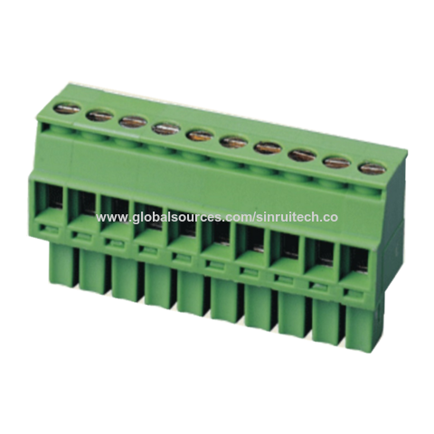 Wholesale Pcb Screw Terminal Blocks Pitch 2.54mm 1x10p Pluggable Spring ...