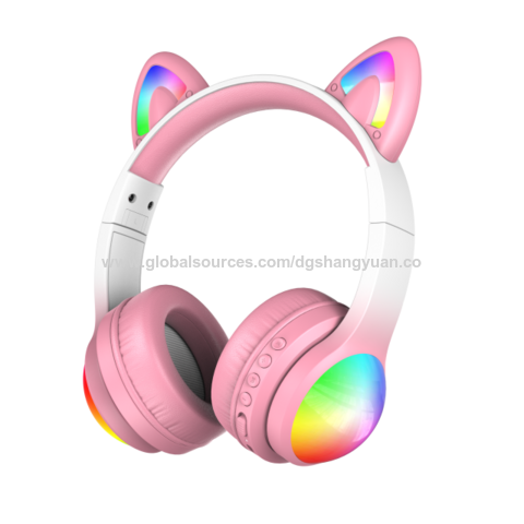 Cute Design Wireless Headphones With Microphone, Over-ear