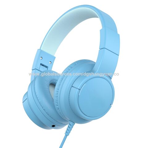OEM Kinder Kabelgebundene Kopfhörer mit sicherem Klang, Over-Ear-Kopfhörer mit Kabel, Faltbares Headset für Tablet, PC