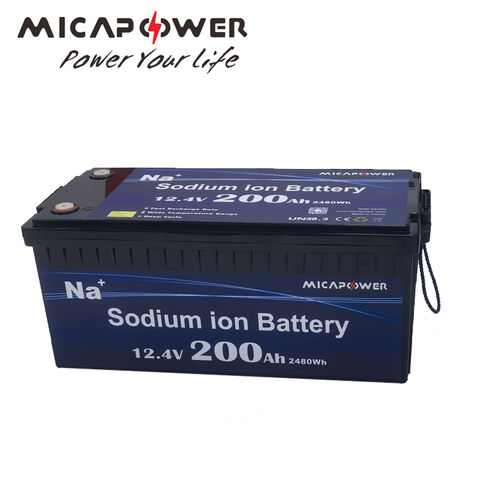 Mica Power 2024 Hot Selling 12v 100ah Na Ion Battery Rechargeable 12.4v ...