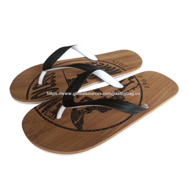 Tongs pour Hommes en Bois Naturel de Haute Qualité, Nouveau Design JX