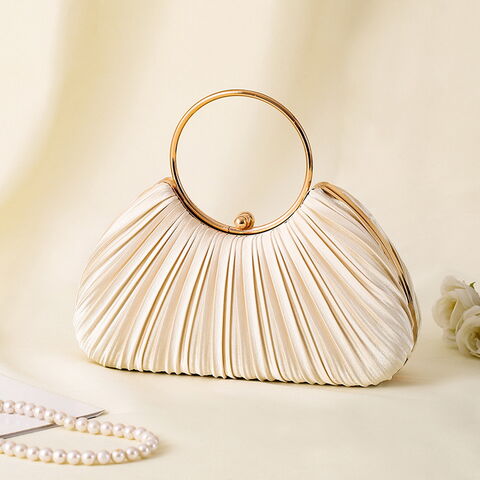 Modern Style fashion elegance handbag for women luxury circular ring handbags evening bags for sale at factory direct price
