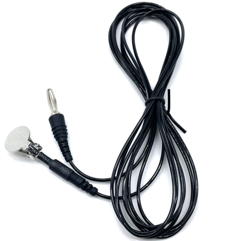 Hochwertiges kundenspezifisches 4,0-mm-Bananenstecker-auf-15-mm-Ohrclip-Medizinkabel für medizinische Geräte
