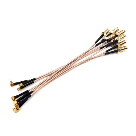 Fabrikgefertigte SMA-zu-MMCX-HF-Koaxialkabel im rechten Winkel, SMA-Buchse RG178 IPEX-Kabel