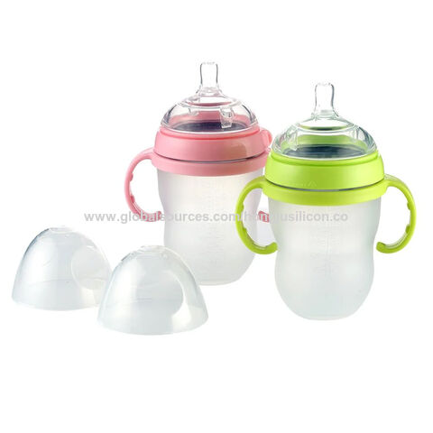 Fábrica chinesa Garrafa de bebê de alta qualidade livre de BPA, produto para alimentação de bebês, garrafa de água e leite para recém-nascidos, bico mamário de fluxo lento