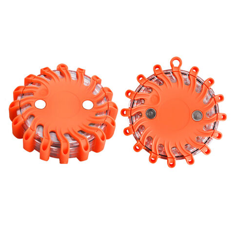 Anti-Crash starre Magnetfuß LED Notfallfackel Straßenfackeln Pannensignal Blinkende Warnleuchten mit Knopfzelle for sale at factory direct price