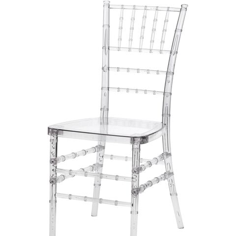 Großhandel Transparente Acryl Event Party Esszimmer Verkauf Kunststoff Chiavari Kristallklare Hochzeitsstühle for sale at factory direct price