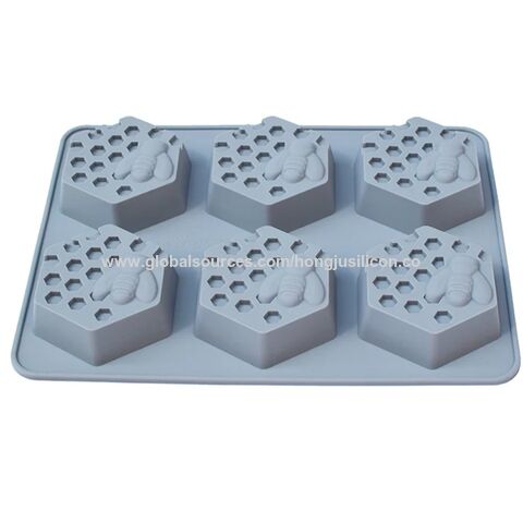 سعر المصنع المورد 4 حجرات قوالب صابون سيليكون قالب صابون تدليك أداة صنع لقوالب ثقب واحد for sale at factory direct price