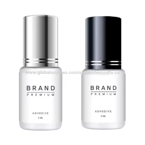 Colle à cils végane marque privée, tenue 6-8 semaines, séchage rapide en 0,5 seconde, colle à cils coréenne, colle pour extensions de cils