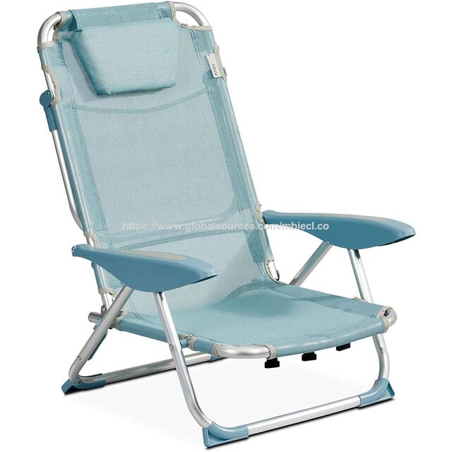 Silla de Playa Ligera Valle del Viento de Gran Venta Ajustable Reclinable Portátil de Metal de Aluminio Contemporánea Silla de Pesca